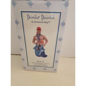 DECEMBER DIAMONDS - IT'S ALL ABOUT THE BLING "WATERSPORTS" MERMAN ornament NIB